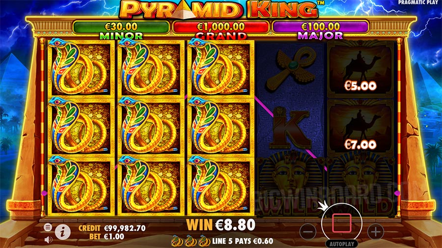 Pyramid of kings slot machine